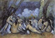 Paul Cezanne les grandes baigneuses France oil painting artist
